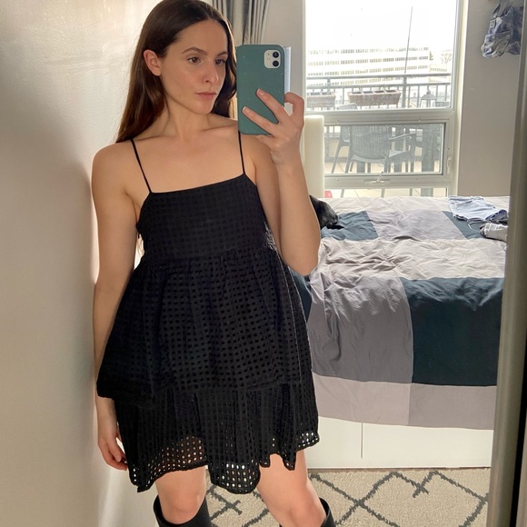 Black Mini Dress - Picture 2 of 3